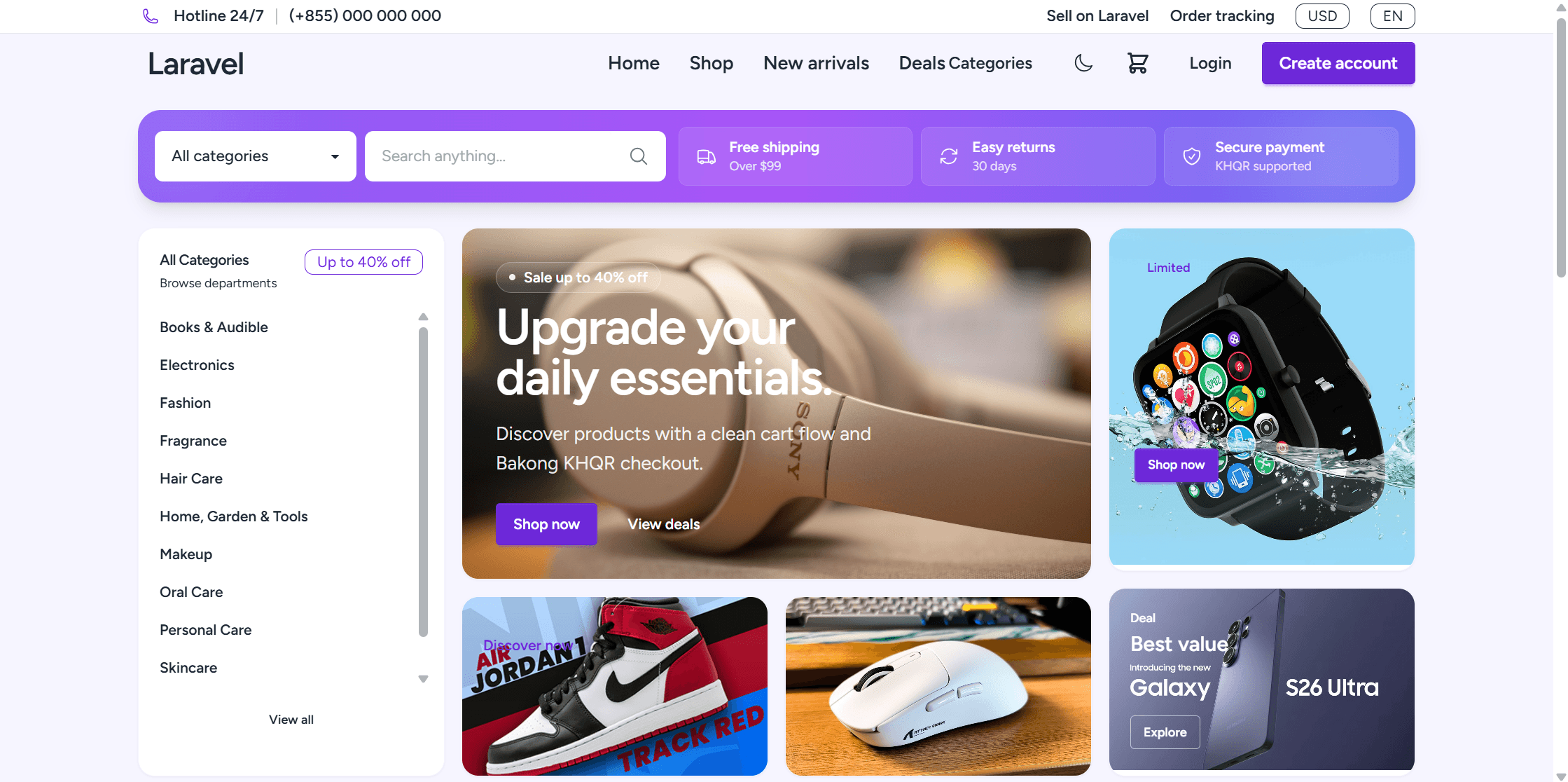 E-commerce website